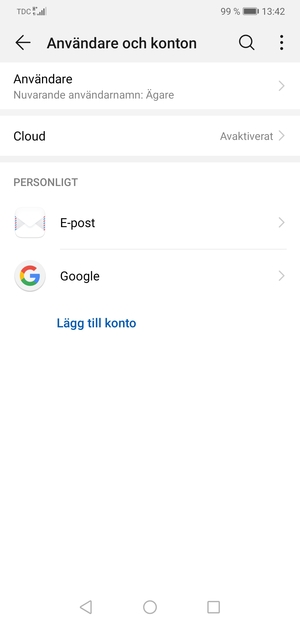Välj Google