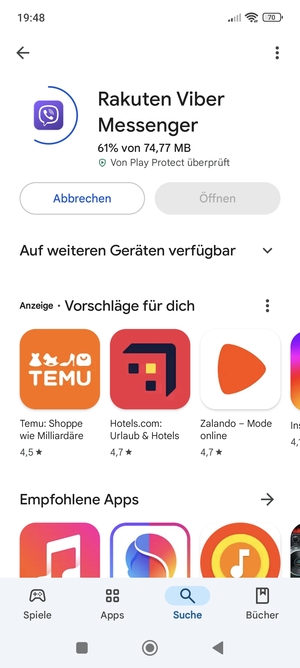 Warten Sie, bis der Installationsprozess  beendet ist