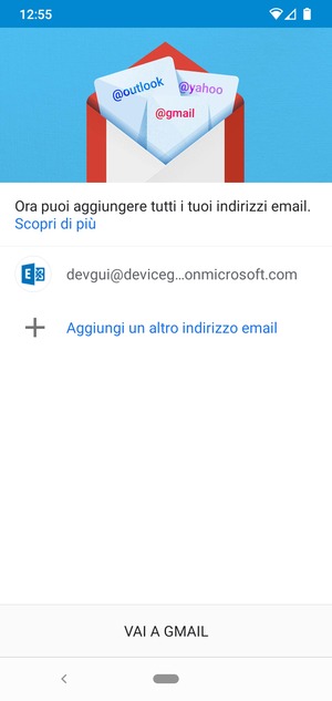 Seleziona VAI A GMAIL