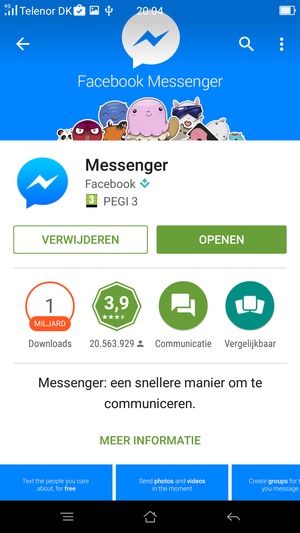 Selecteer OPENEN