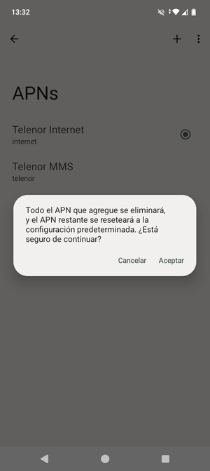Seleccione Aceptar