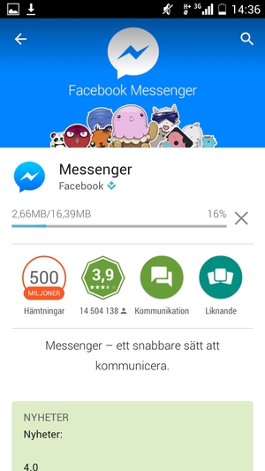 Vänta på att installationsprocessen avslutas