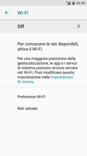 Attiva Wi-Fi