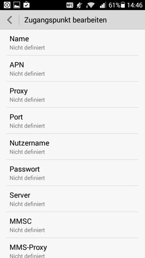 Geben Sie MMS-Informationen ein