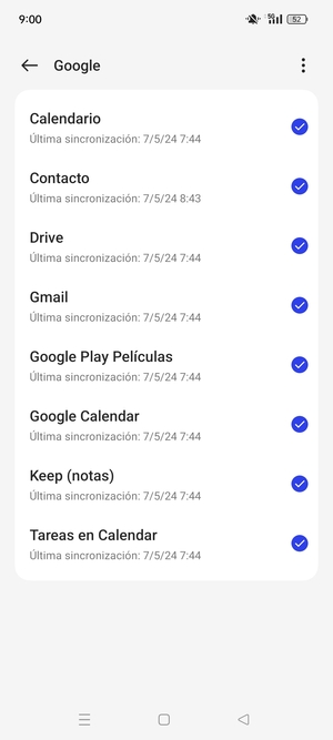 Asegúrese de haber seleccionado Contacto