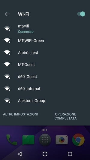 Disattiva Wi-Fi