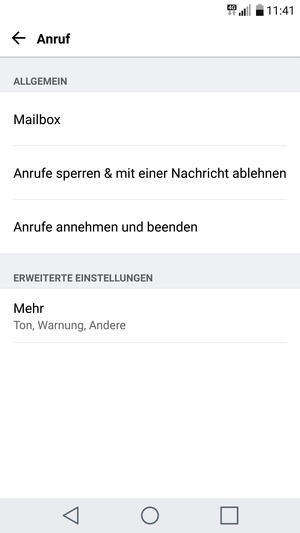 Wählen Sie Mailbox