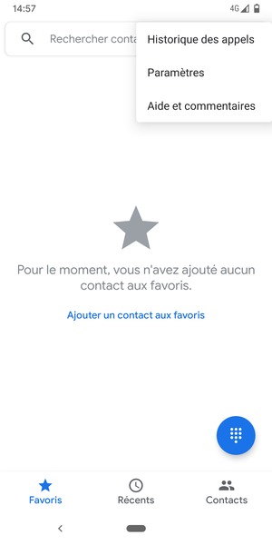 Sélectionnez Paramètres