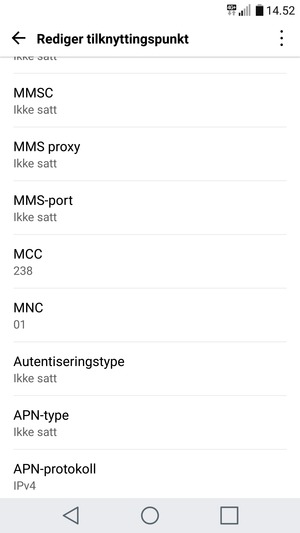 Bla ned og skriv inn MMS-informasjon