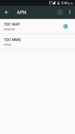 El teléfono ha sido configurado para MMS