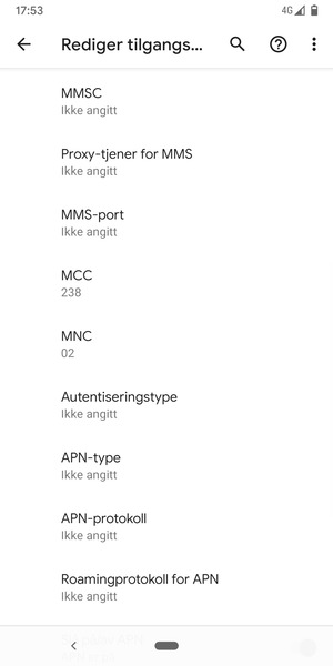 Bla ned og skriv inn MMS-informasjon