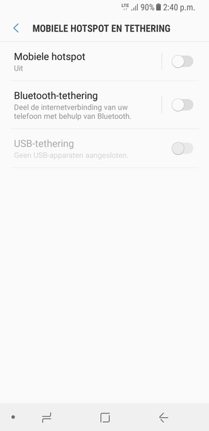 Selecteer Mobiele hotspot
