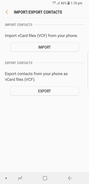 Select IMPORT