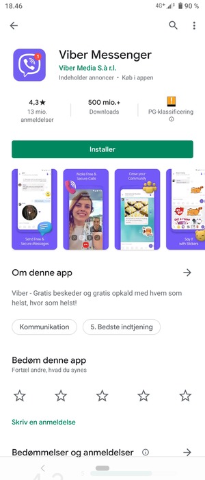 Vælg Installer