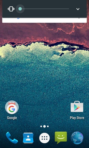 Continúe presionando para el modo de vibración, el cual es aprobado con una vibración corta
