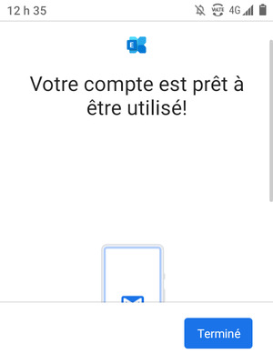Sélectionnez Terminé