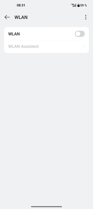 Schalten Sie WLAN ein
