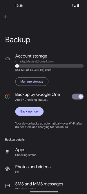 Select Account storage