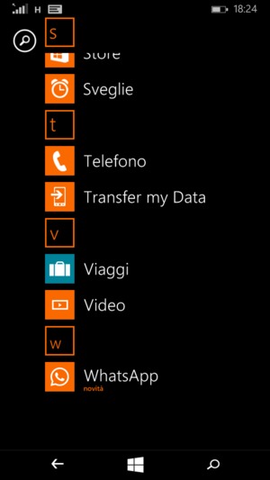 Ora, puoi trovare l'app nel menu principale
