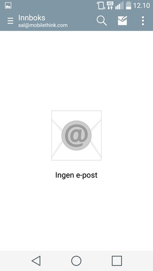 Kontoen er klar til bruk