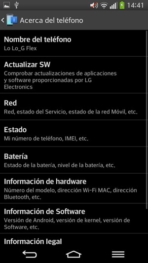 Seleccione Actualizar SW