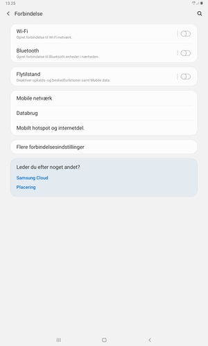 Vælg Mobile netværk