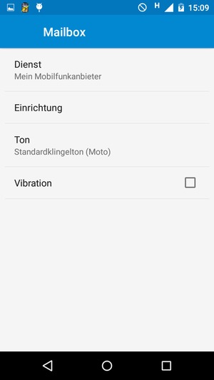 Wählen Sie Einrichtung