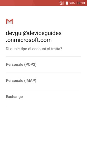 Seleziona Exchange