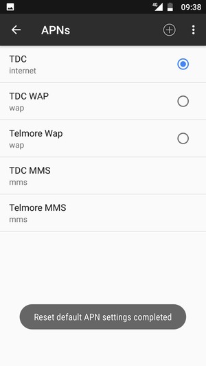 Select New APN