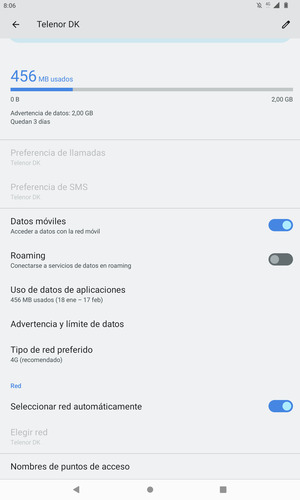 Seleccione Nombres de puntos de acceso