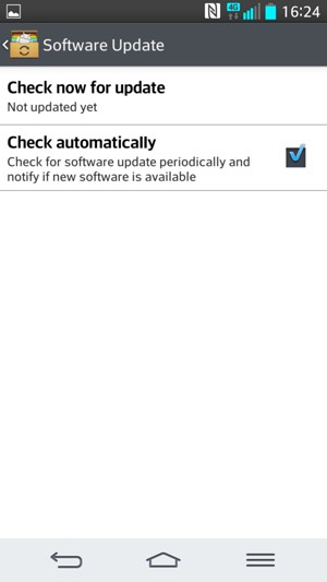 Select Check now for update