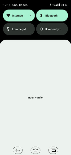 Dra ned toppmenyen igjen