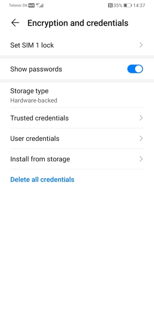 Select Set SIM lock