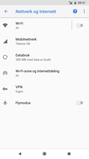 Velg Mobilnettverk