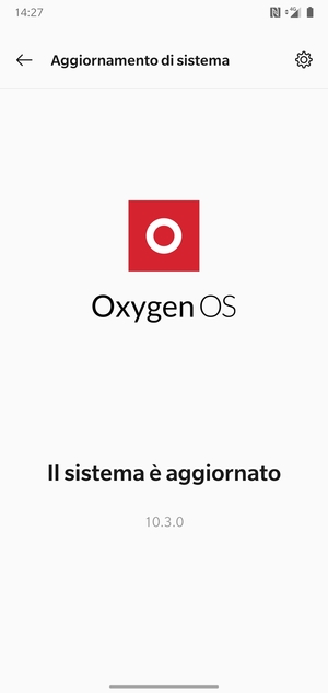 Se il tuo telefono è aggiornato, vedrai la seguente schermata
