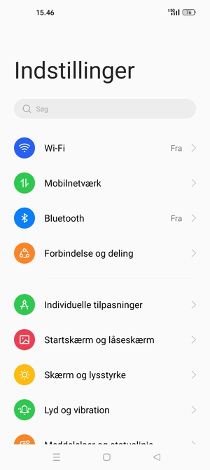 Vælg Mobilnetværk