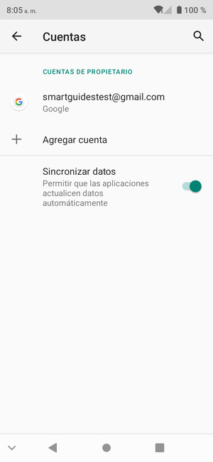 Seleccione su cuenta Google