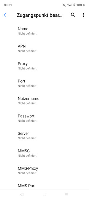 Geben Sie MMS-Informationen ein