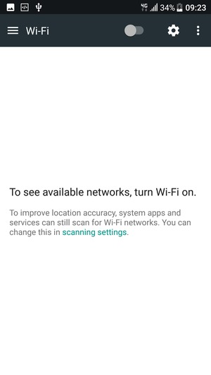 Turn Wi-Fi on