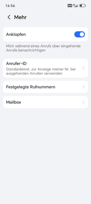 Wählen Sie Mailbox