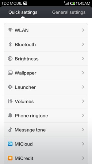 Select WLAN