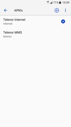 Selecteer de Menu-knop