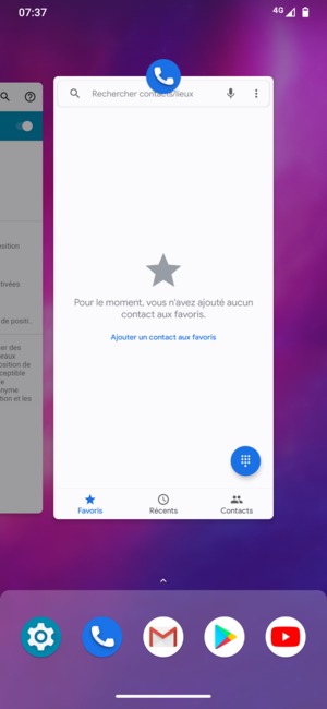 Faites glisser les applis vers le haut pour les fermer. Ceci économisera la batterie.