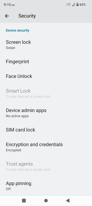 To change the PIN for the SIM card, go to the Security menu and scroll to and select SIM card lock