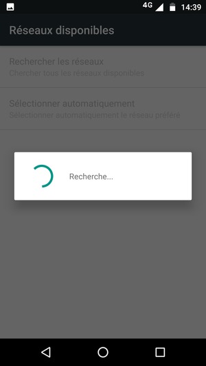 Veuillez attendre la fin de la recherche