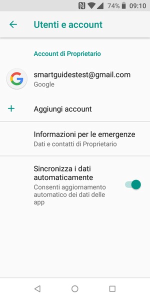 Seleziona Google