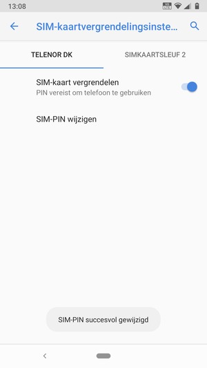 Uw SIM-PIN is gewijzigd