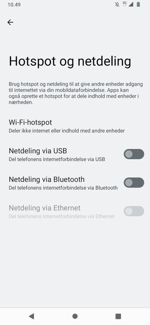 Vælg Wi-Fi hotspot