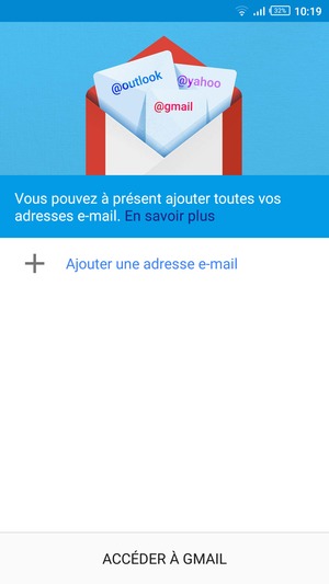 Sélectionnez Ajouter une adresse e-mail