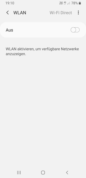 Schalten Sie WLAN ein